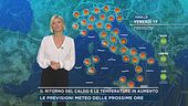 Il ritorno del caldo e le temperature in aumento