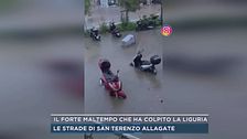 Il forte maltempo che ha colpito la Liguria