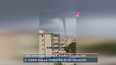 Una grande tromba d'aria a Cagliari