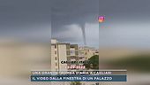 Una grande tromba d'aria a Cagliari