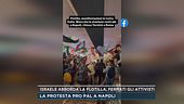 La protesta pro Pal a Napoli