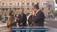 Roma, turisti lontani dalle zone dei cortei