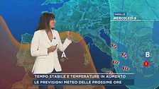 Tempo stabile e temperature in aumento