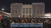 Cortei proPal, in piazza festeggiano il 7 ottobre
