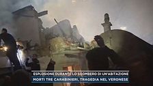 Esplosione durante lo sgombero di un'abitazione