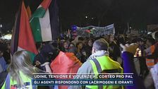 Udine, tensione e violenze al corteo Pro Pal