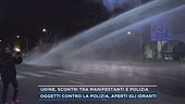 Udine, scontri tra manifestanti e polizia