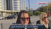 Processo Pierina, l'arrivo di Valeria in tribunale