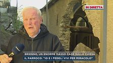 Brenno, un enorme masso cade sulla chiesa