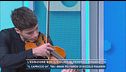 L'esibizione con il violino di Federico Nogarotto