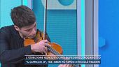 L'esibizione con il violino di Federico Nogarotto