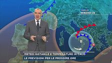 Meteo instabile e temperature ini calo