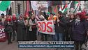 Il corteo pro Pal alla prima della Scala