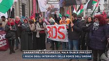 Il corteo pro Pal alla prima della Scala