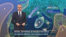Meteo, settimana di Natale instabile