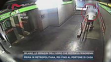 Milano, le immagini dell'uomo che pedinava minorenni