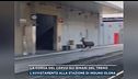 La corsa del cervo sui binari del treno