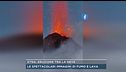 Etna, eruzione tra la neve