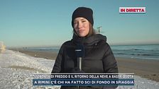 In diretta da Rimini, l'ondata di freddo e il ritorno della neve a bassa quota