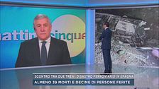 Disastro ferroviario in Spagna, il commento del Ministro Antonio Tajani