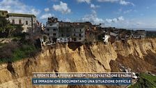 Il fronte della frana a Niscemi, tra devastazione e paura