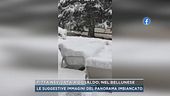 Fitta nevicata a Gosaldo, nel bellunese