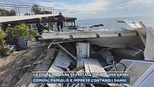 La costa siciliana devastata dal ciclone Harry