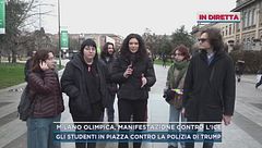 Milano Olimpica, manifestazione contro l'Ice