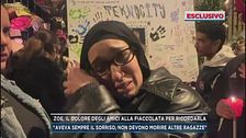Zoe Trinchero, il dolore degli amici alla fiaccolata per ricordarla
