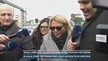 Rimini, l'arrivo di Valeria all'udienza del processo per Pierina