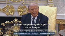 Donald Trump: "Stop agli scambi commerciali con la Spagna"