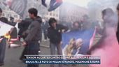 Tensioni al corteo contro guerra, referendum e governo