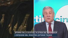 Il ministro degli esteri Tajani sul referendum della giustizia