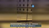 Grandinata ad Albavilla, nel Comasco