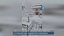 Nevicata a Badia Tedalda, nell'Aretino