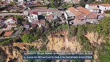 Il fronte della frana in Molise, Italia "divisa" in due