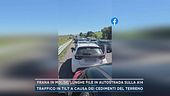 Frana in Molise, lunghe file in autostrada sulla A14