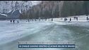 Turismo irresponsabile, sui laghi ghiacciati nonostante i divieti