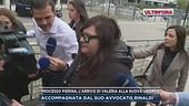 Processo Pierina, l'arrivo di Valeria alla nuova udienza