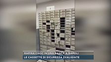 Rapina choc in una banca a Napoli