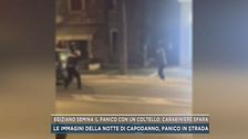 Egiziano semina il panico con un coltello, carabiniere spara