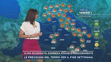 Clima soleggiato, domenica, possibile peggioramento