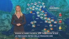 Pioggia al nord, caldo al sud: Italia divisa in due