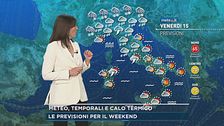 Meteo, temporali e calo termico