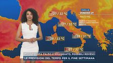 Meteo, clima caldo e soleggiato, possibili rovesci