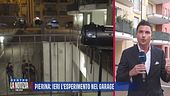 Pierina: ieri l'esperimento nel garage