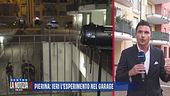 Pierina: ieri l'esperimento nel garage