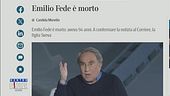 Gianluigi Nuzzi annuncia la morte di Emilio Fede