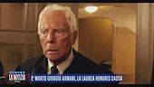 È morto Giorgio Armani, la laurea honoris causa