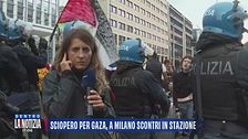 Sciopero per Gaza, a Milano scontri in stazione